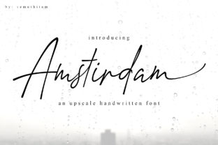 Amstirdam: A Charming Script Font for Editorial Elegance