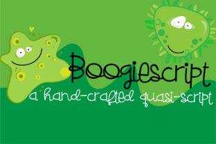 Boogiescript Font: Upright Whimsy for Editorial Layouts