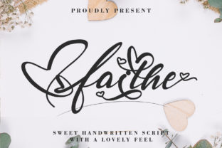 Faithe Font: A Sweet Script for Handmade Labels