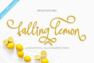 Falling Lemon Font: A Natural Typeface for Branding