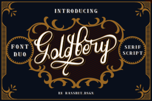 Goldbery: A Luxurious Script Font for Crafters and Creators