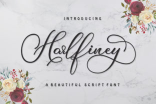 Harlfiney Font: Luxurious Script for Crafters