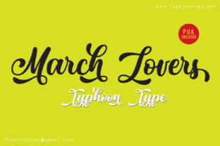 March Lovers Font: Bold Elegance for Handmade Products