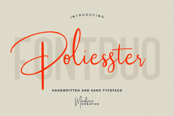 Poliesster Font: Elevating Brand Identity with Bold Script