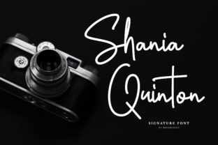 Shania Quinton: A Signature Script Font for Creative Branding