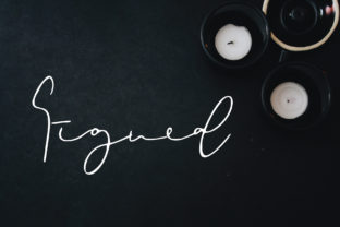 Signed Font: Authentic Script for Small Business Branding