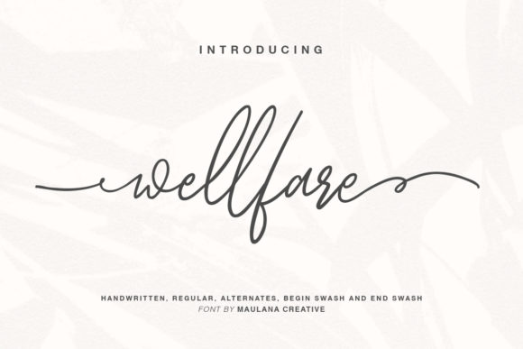 Wellfare Font: Modern Script for Small Business Branding